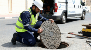 تركيب غطاء منهول اليرموك