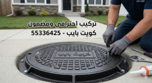 تركيب غطاء منهول الرميثية