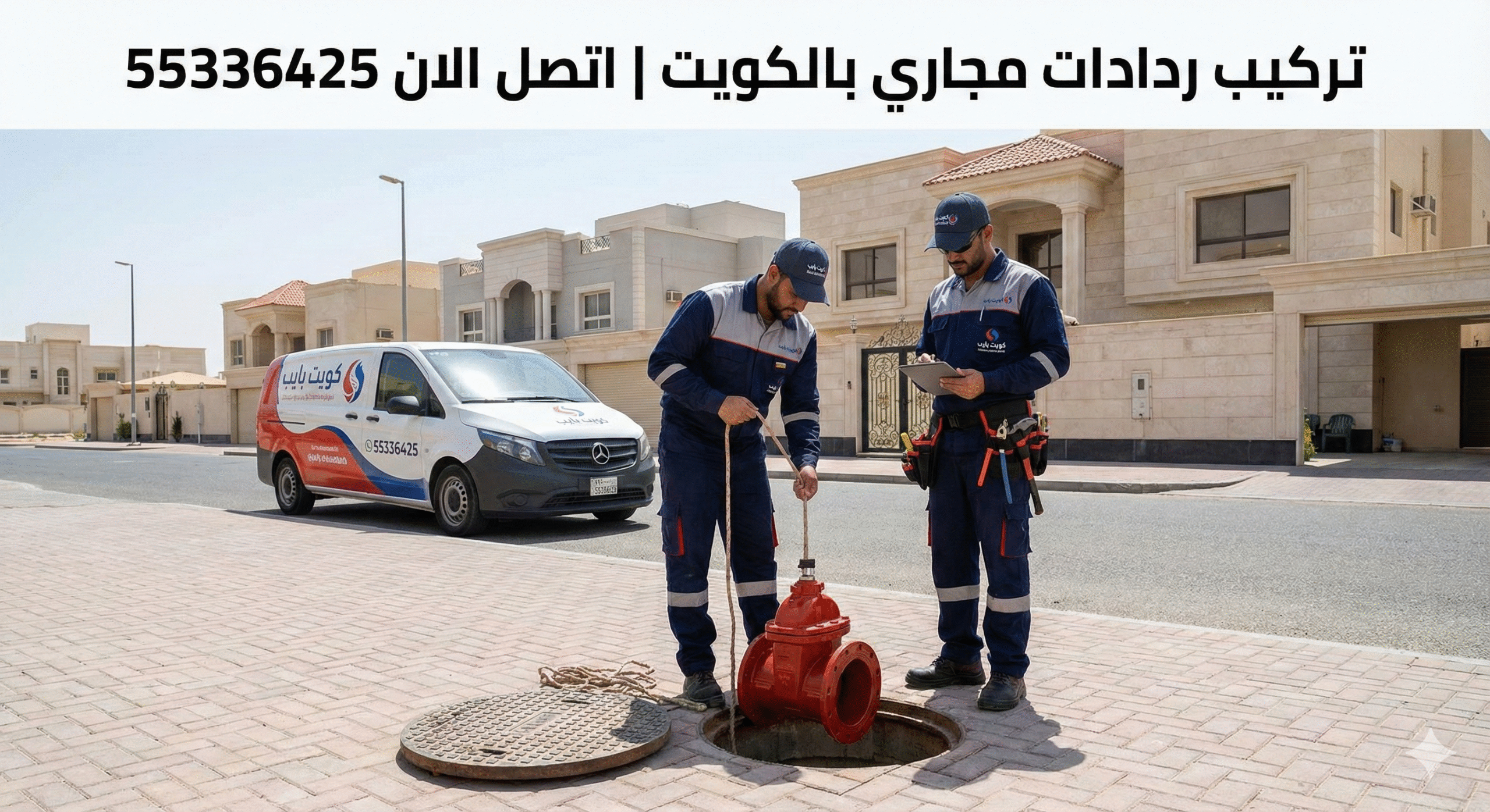 تركيب مانع ارتداد المجاري